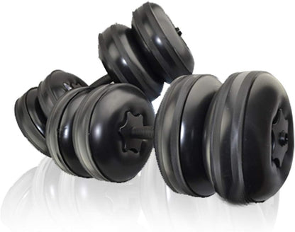 Water Filled Dumbbells Set - Water Filled Weights - Portable Travel Weights - Adjustable Dumbbells