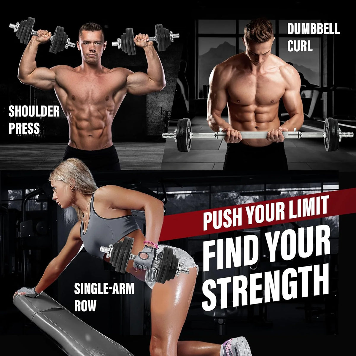 Dumbbell Adjustable 1" - 40Lbs