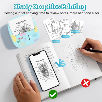 Mini Sticker Printer, AHM2 Thermal Printer Sticker Maker Machine