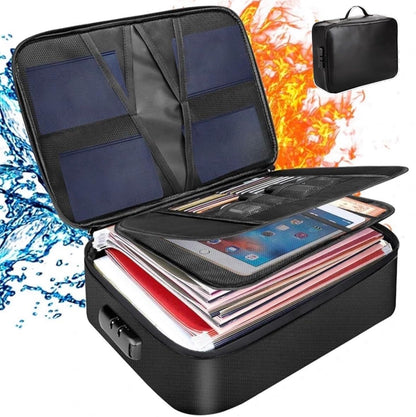 Fireproof Document Bag, Large Size with 2000F Heat Insulated Color: Black