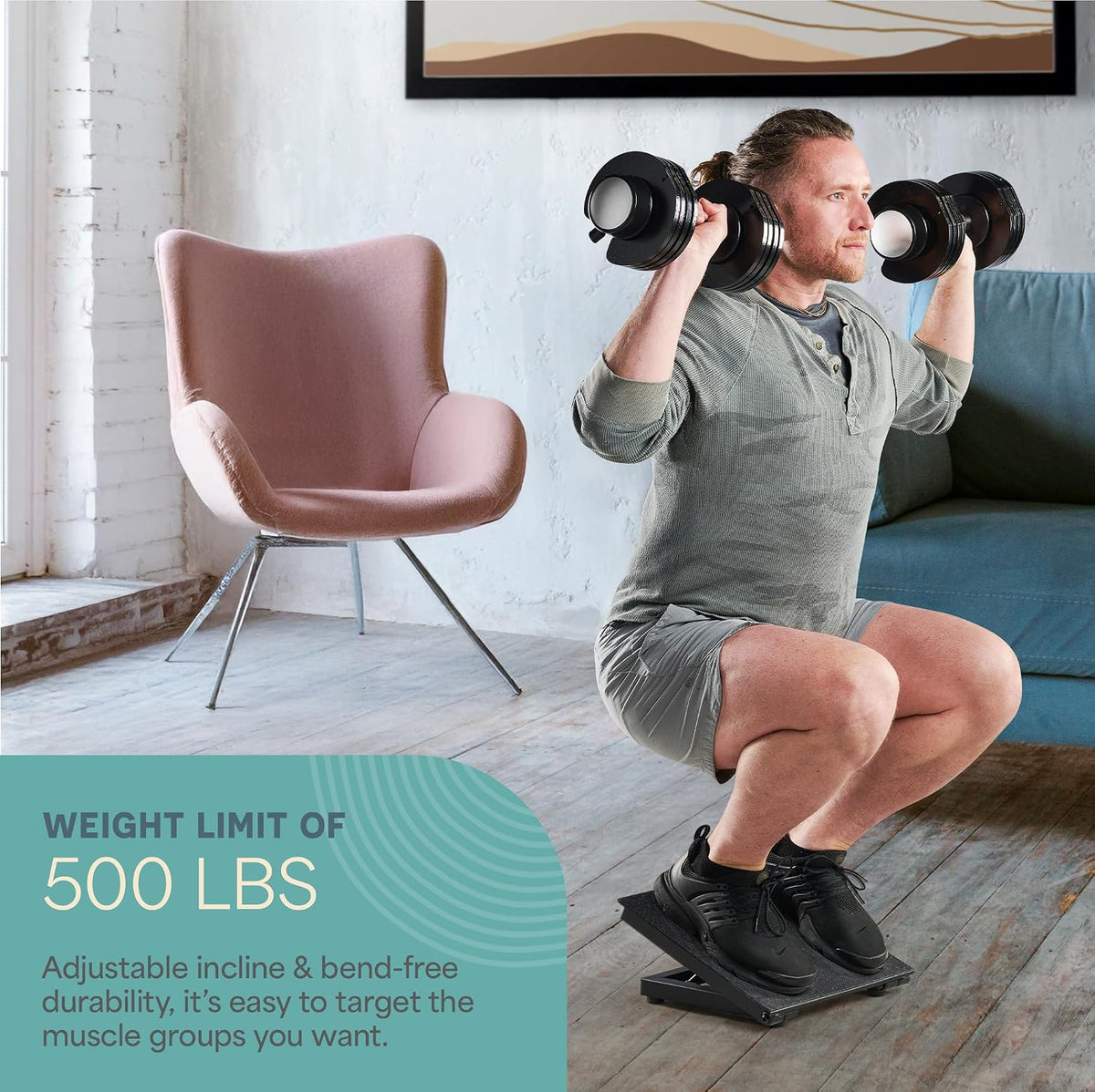 Lifepro Inclinex Slant Board for Exercise — Adjustable Calf Stretch Board