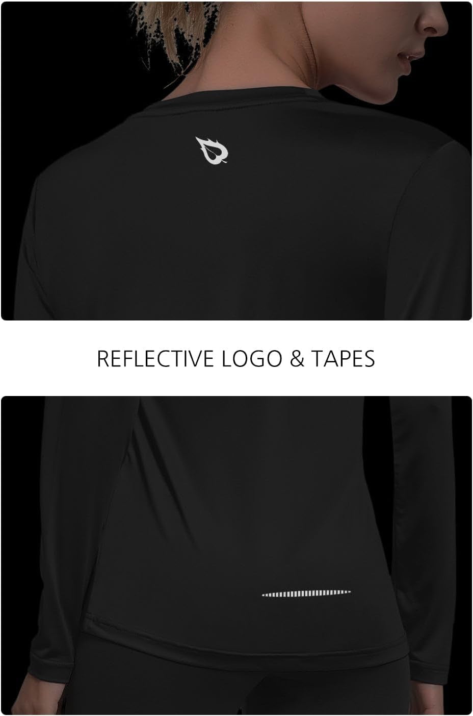 Long Sleeve Workout Tops for Women Running Shirts Quick Dry Athletic