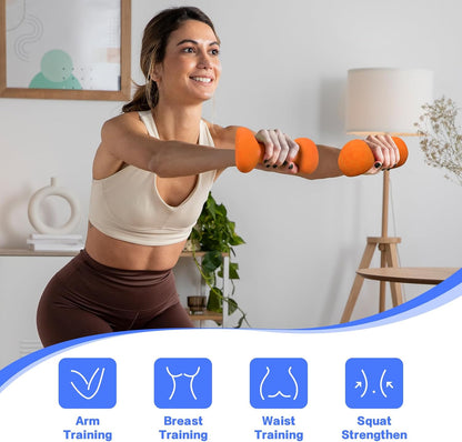 Ergonomic Dumbbells Weights Set-Hand Weights for Women at Home, Ear Dumbbells Weights for Pilates, Yoga, Jogging,Strengthtraining