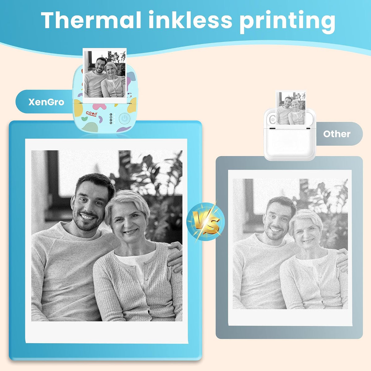 Mini Sticker Printer, AHM2 Thermal Printer Sticker Maker Machine