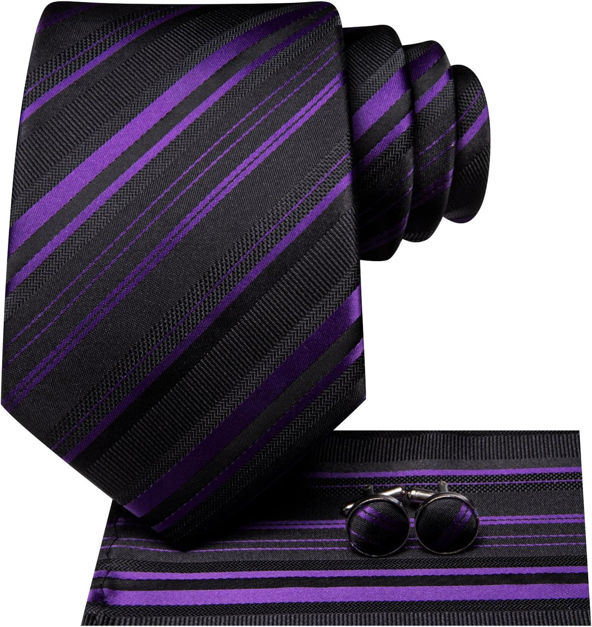 Men 63Inches Tie Set Extra Long Necktie Paisley Tie Pocket Suqare Cufflinks Big and Tall Men Tie