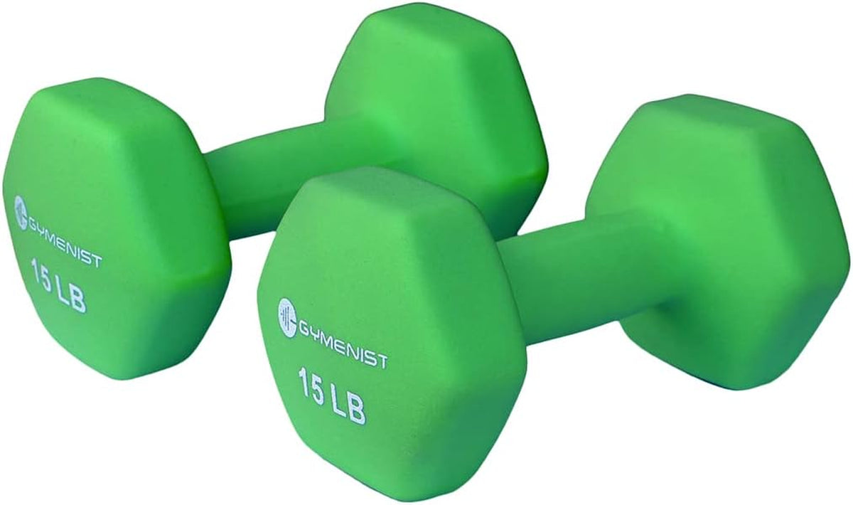 Pair of Dumbbells Set of 2 Soft Non Slip Grip Dumbbells Pair Covered with Neoprene
