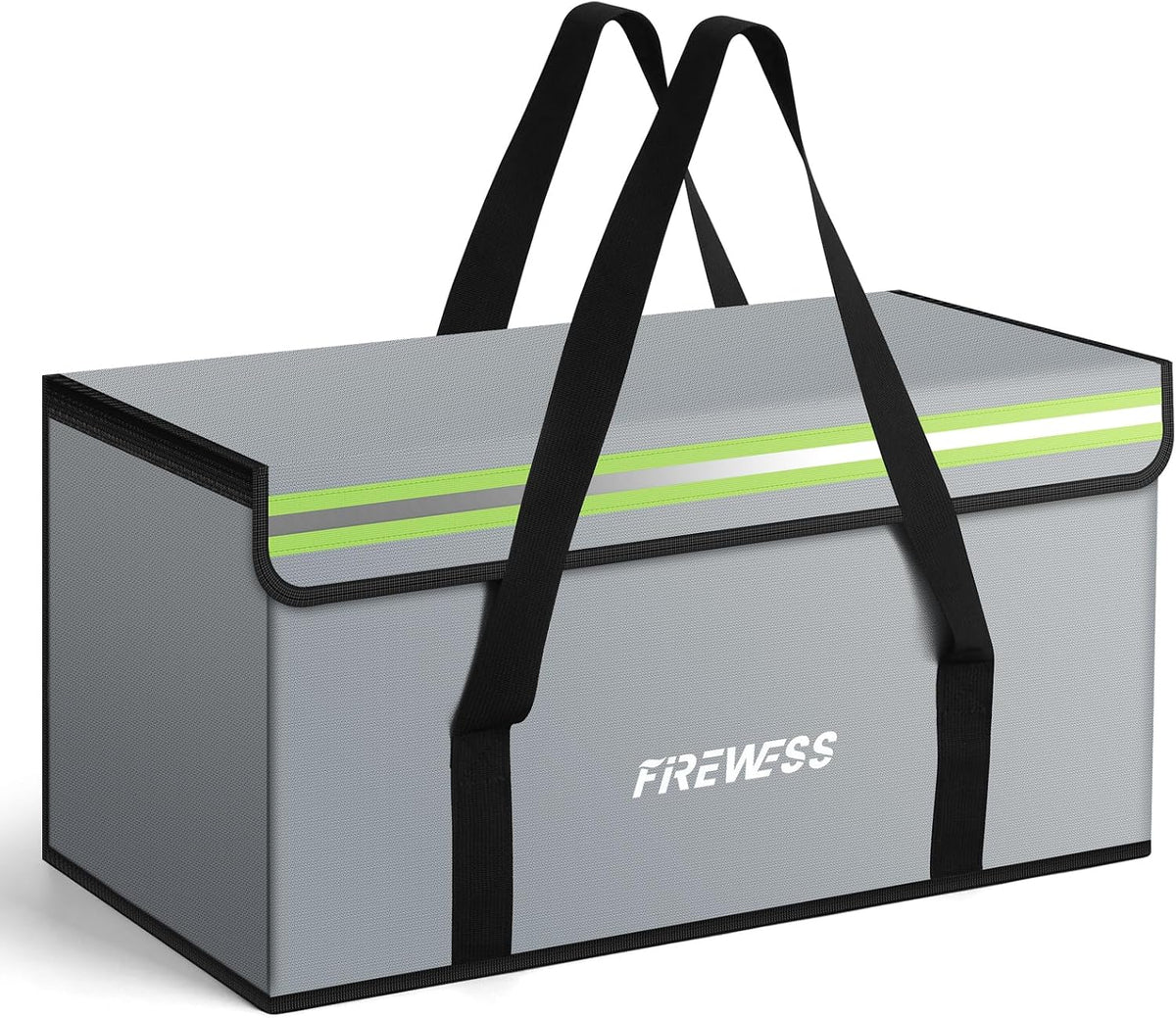 Large Fireproof Document Bag, 24X12X12'' Waterproof Safe Bag, Large Capacity Document Storage Box with Reflective Strips, Firesafe Box for File,Cash,Passport,Keys