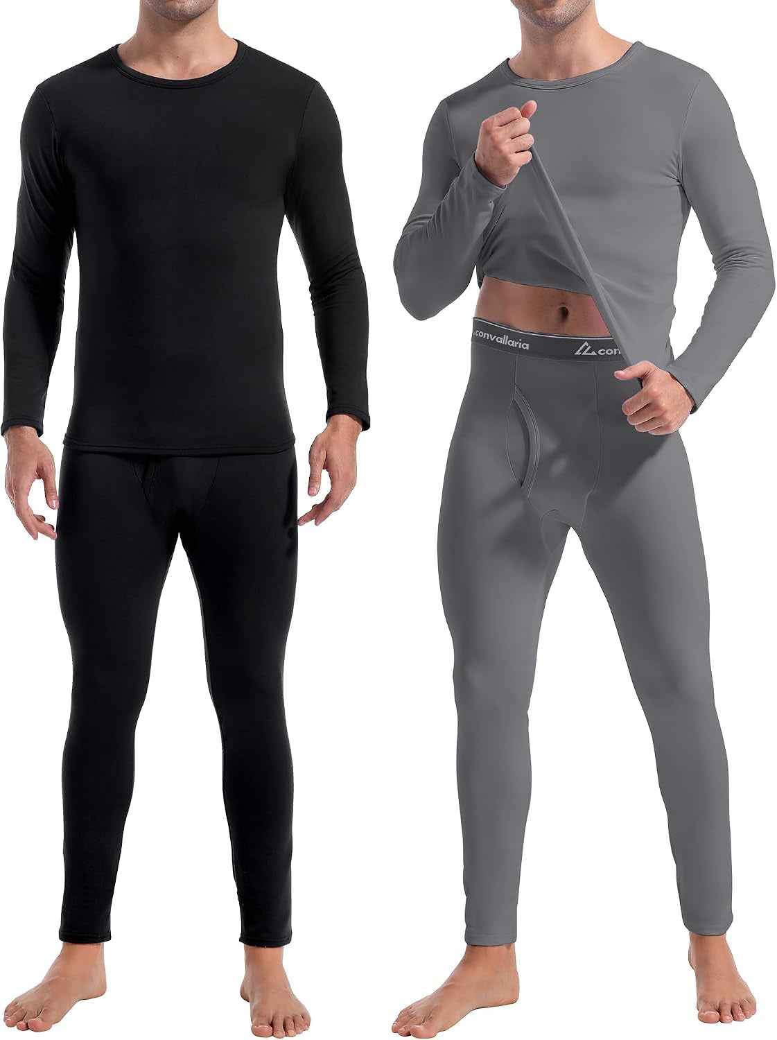 2 or 3 Sets Thermal Underwear for Men Long Johns Base Layer Cold Weather