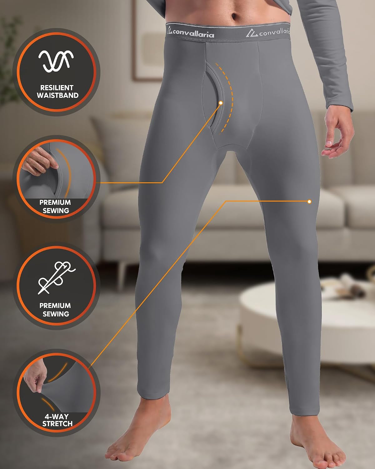 2 or 3 Sets Thermal Underwear for Men Long Johns Base Layer Cold Weather