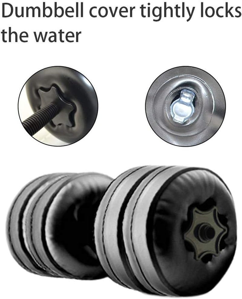 Water Filled Dumbbells Set - Water Filled Weights - Portable Travel Weights - Adjustable Dumbbells