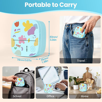 Mini Sticker Printer, AHM2 Thermal Printer Sticker Maker Machine