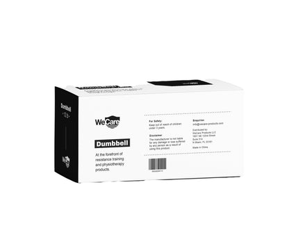 Fitness, 12Lb Neoprene Dumbbell, Pair - Black