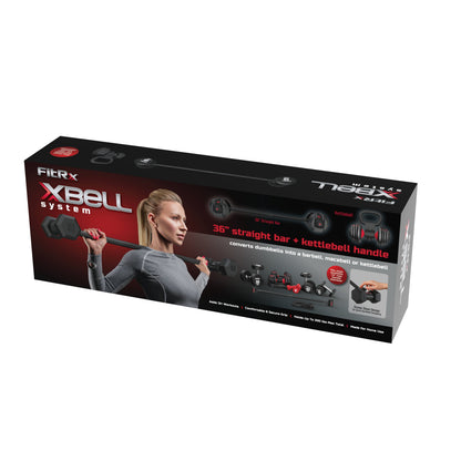 X-Bell System Dumbbells to Barbell Converter, Dumbbell to Curl Bar, Macebell and Kettlebell Handle