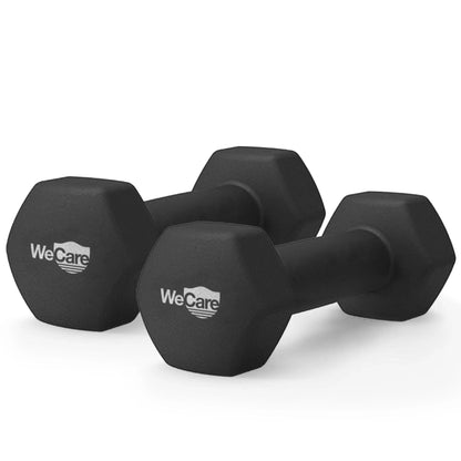 Fitness, 12Lb Neoprene Dumbbell, Pair - Black
