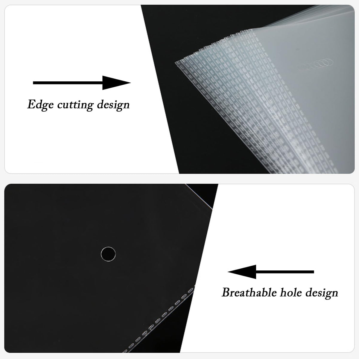 12"X16" Self Sealing Cellophane Bags, 100 Pack