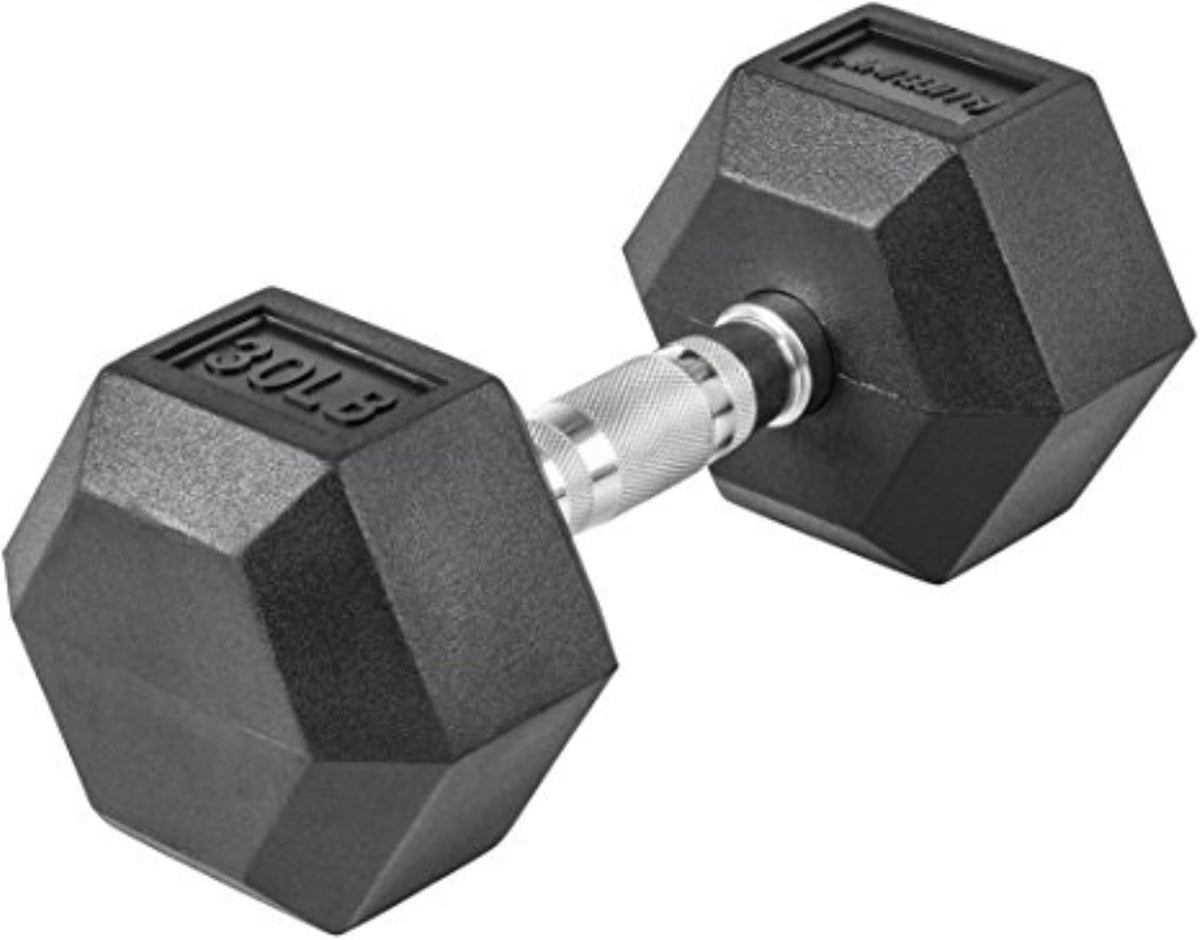 Fitness Hex Dumbbells, Rubber Wrapped Hex Dumbbells, Premium Quality, Ergonomic Knurled Handle, Dumb Bells for Exercise, Home Gym Exercise Weights