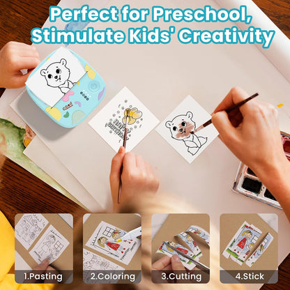 Mini Sticker Printer, AHM2 Thermal Printer Sticker Maker Machine