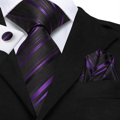 Men 63Inches Tie Set Extra Long Necktie Paisley Tie Pocket Suqare Cufflinks Big and Tall Men Tie
