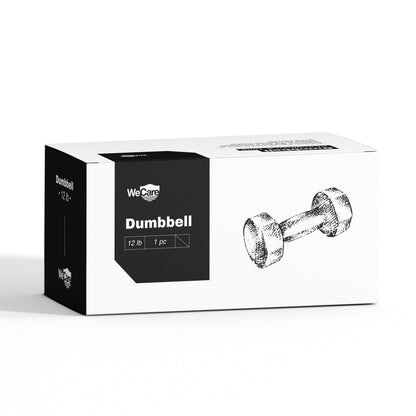 Fitness, 12Lb Neoprene Dumbbell, Pair - Black