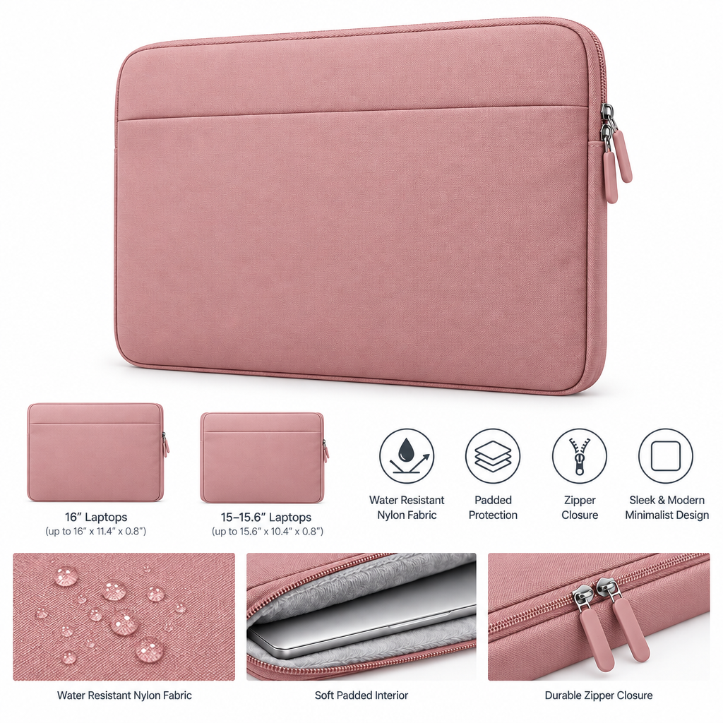 Laptop Bag 16 Inch, 15-15.6 Inch, Water Resistant Laptop Case Sleeve