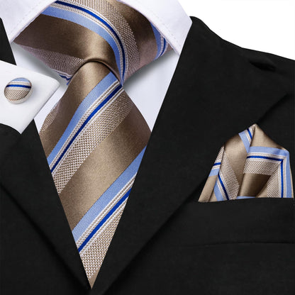 Men 63Inches Tie Set Extra Long Necktie Paisley Tie Pocket Suqare Cufflinks Big and Tall Men Tie