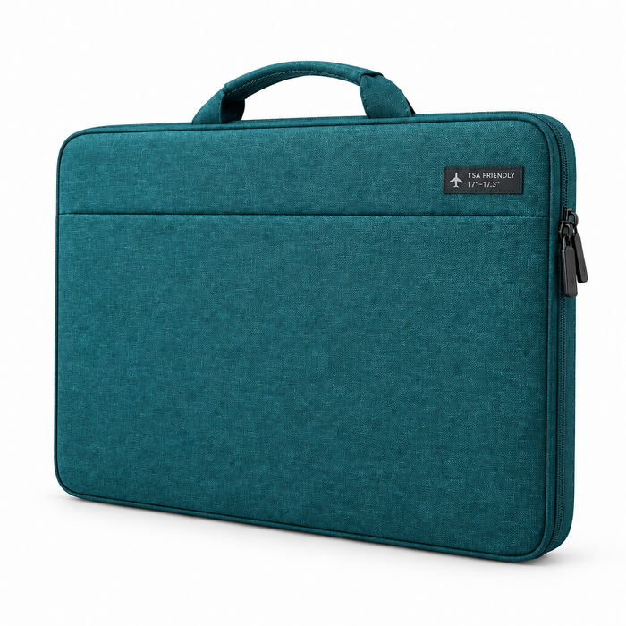 Laptop Sleeve Case 17 17.3 Inch, TSA Travel Laptop Cover with Handle